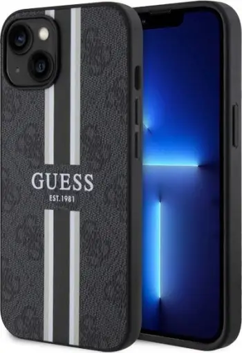 Mbështjellës Guess GUHMP14MP4RPSK për iPhone 14 Plus 6.7", MagSafe, i zi
