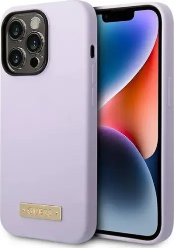 Mbulesë telefoni Guess GUHMP14LSBPLU, për iPhone 14 Pro 6.1", MagSafe, vjollcë