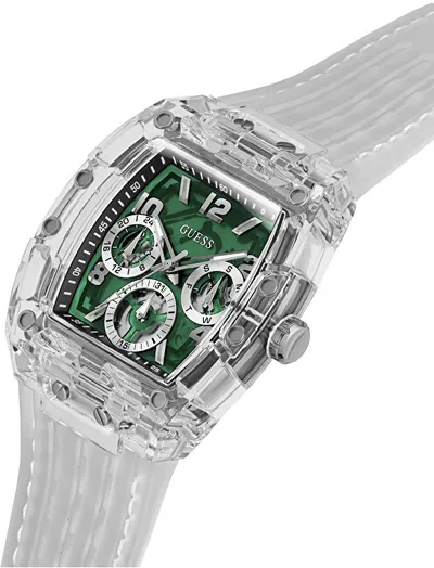 Orë për meshkuj GUESS Phoenix GW0499G8, e argjendtë/gjelbër - 3