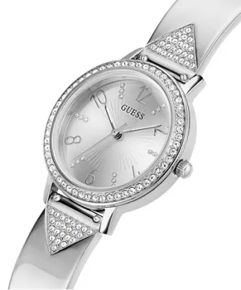 Orë për femra Guess Tri Luxe GW0474L1, e argjendtë