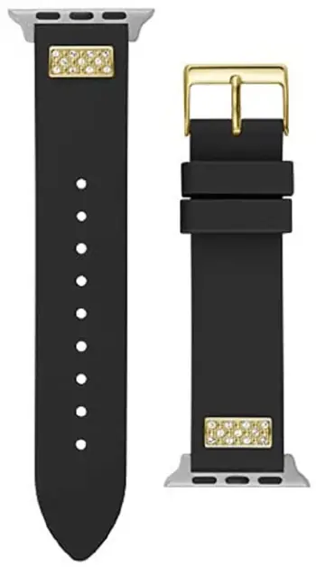 Rrip silikoni Guess për orë Apple 38/4-/41 mm, i zi