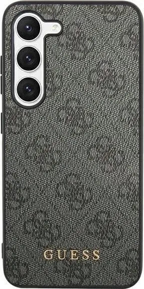 Mbështjellës Guess 4G Metal Gold Logo për Samsung Galaxy S24+, i zi
