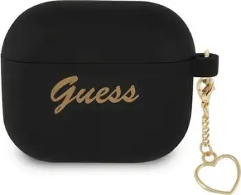 Mbrojtëse Guess Gjett GUA3LSCHSK për AirPods 3, e zezë