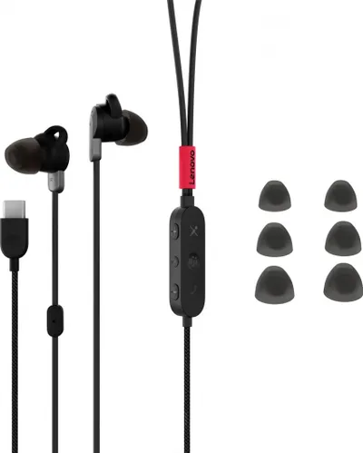 Kufje Lenovo Go USB-C In-ear, ANC, të zeza - 4