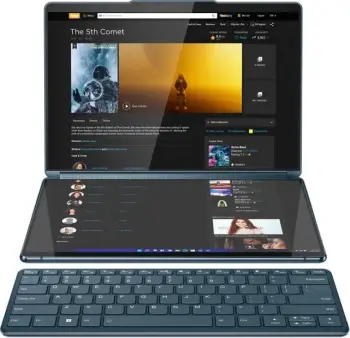 Laptop Lenovo Yoga Book 9 13IRU8, 13.3", Intel Core i7, 16GB RAM, 1TB SSD, Intel Iris Xe Graphics, i kaltër