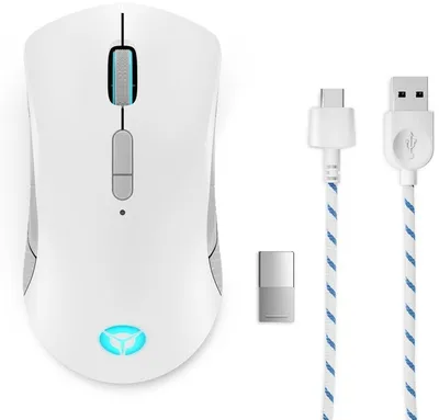 Maus Lenovo Legion M600, Gaming, RF Wireless + Bluetooth + USB Type-A, i gjelbër - 2