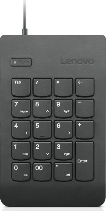 Tastierë Lenovo Gen, numerike, me kabllo, US, e zezë