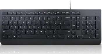 Tastierë Lenovo, me kabllo, UK, e zezë