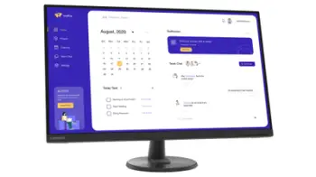 Monitor Lenovo D32u-40 80, 31.5", 3840 x 2160, 4K Ultra HD, 60 Hz, i zi