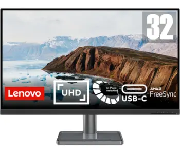 Monitor Lenovo L32p-30, 31.5", 3840 x 2160, 4K Ultra HD, 60 Hz, i zi