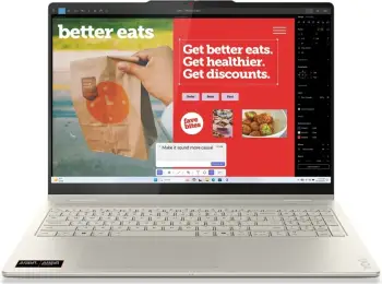 Kompjuter Lenovo Yoga 7 2-në-1, 16", AMD Ryzen AI 7 350, 16 GB RAM, 512 GB SSD, Touchscreen, Argjend