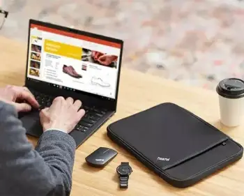 Këllëf për laptop Lenovo ThinkPad, 14", e zezë