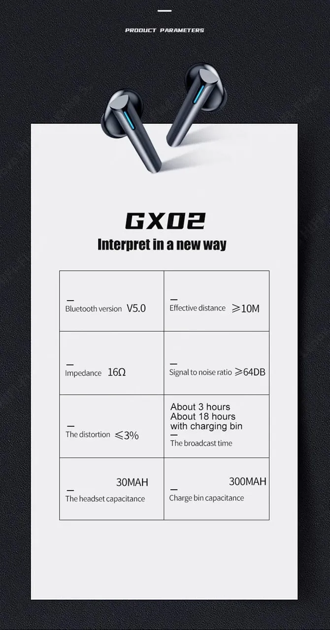 Dëgjuese Lenovo XG02, të zeza - 4