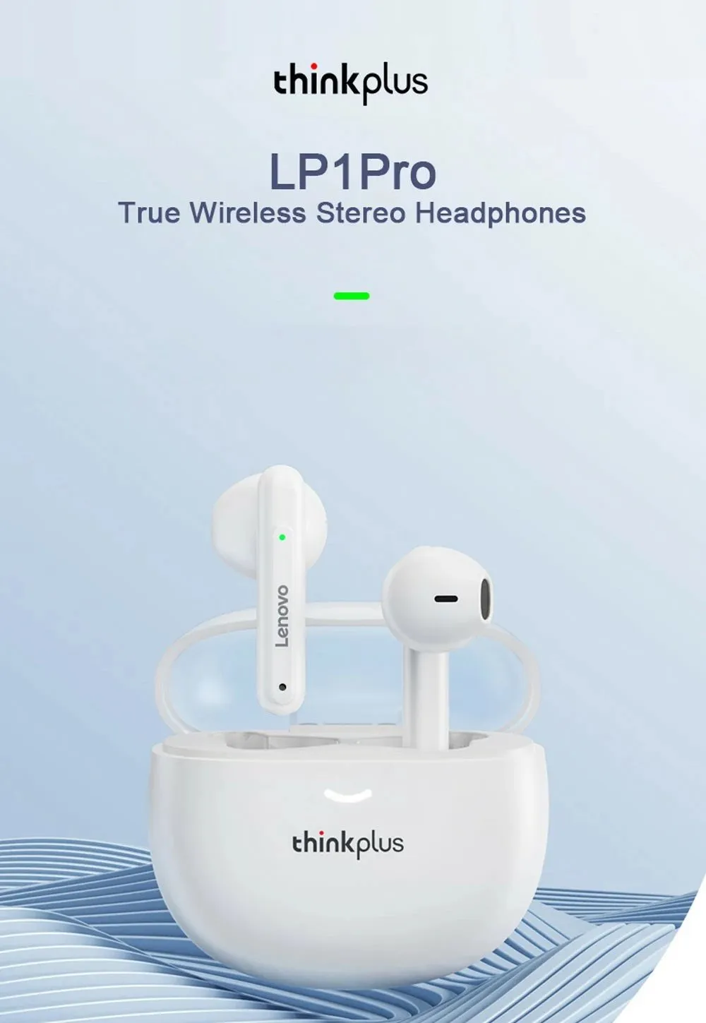 Dëgjuese Lenovo LivePods LP1 PRO, të bardha - 7