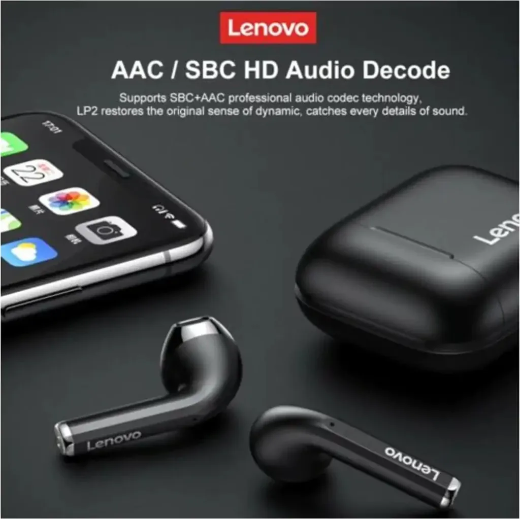 Dëgjuese Lenovo LivePods LP2, të zeza - 5