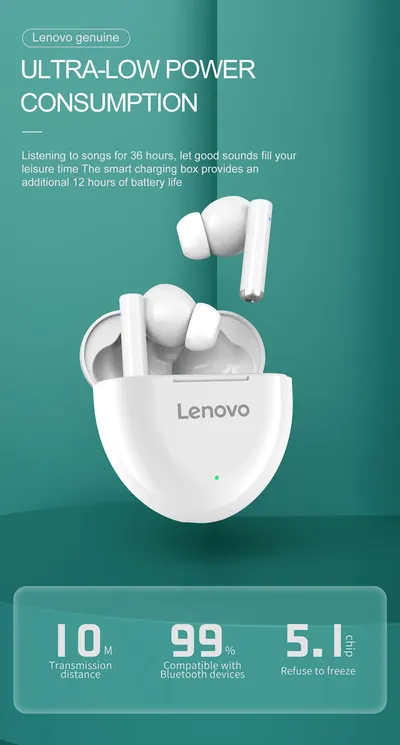 Dëgjuese Lenovo HT06, të zeza - 5
