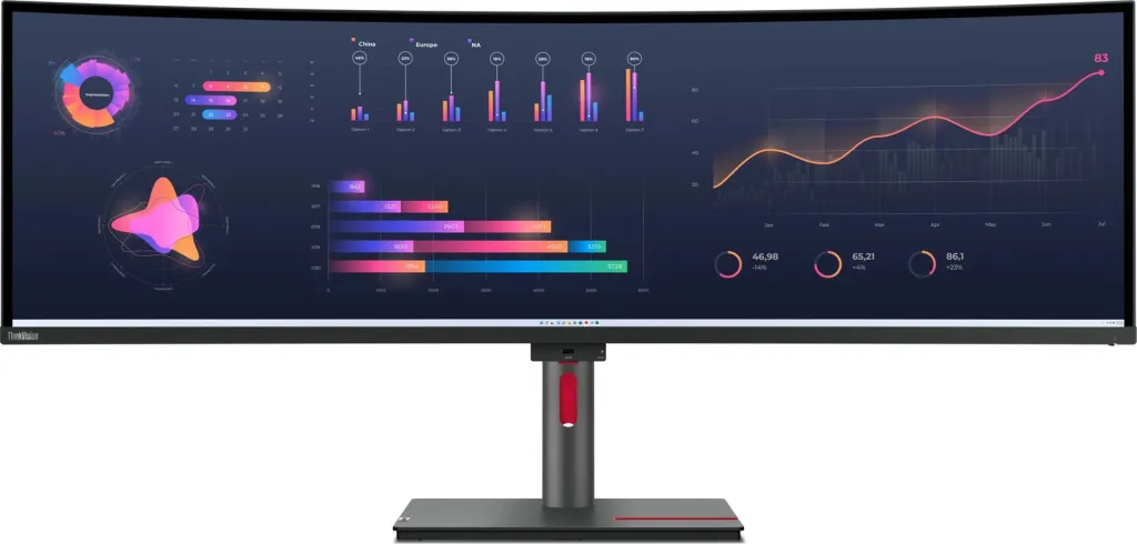 Monitor Lenovo ThinkVision P49w-30, 49", Dual QHD, i zi - 2