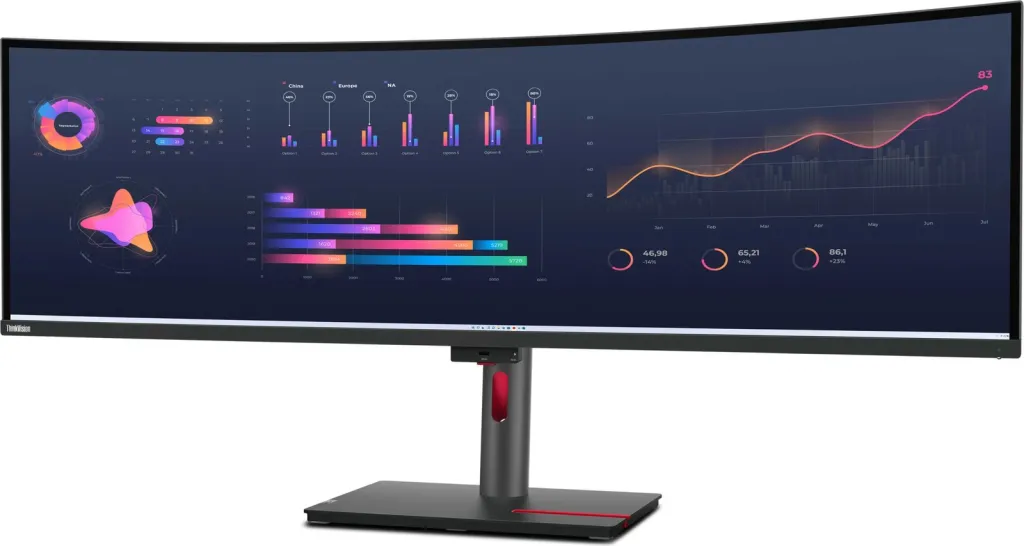 Monitor Lenovo ThinkVision P49w-30, 49", Dual QHD, i zi - 13