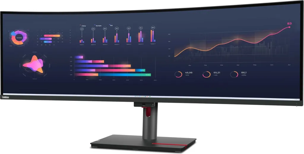Monitor Lenovo ThinkVision P49w-30, 49", Dual QHD, i zi - 16