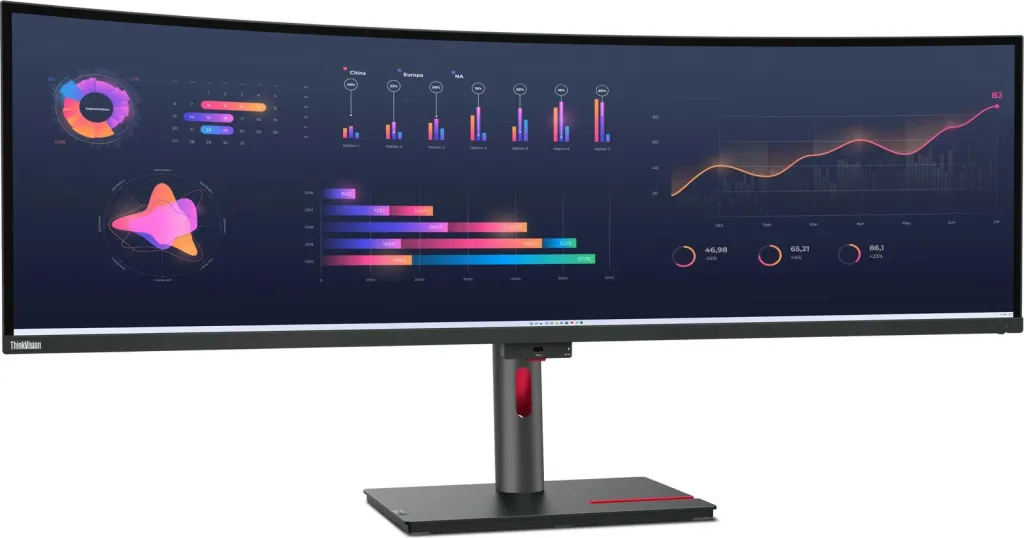 Monitor Lenovo ThinkVision P49w-30, 49", Dual QHD, i zi - 17
