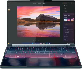Laptop Lenovo Yoga Book 9 14IAH10, 2x14" OLED, Core Ultra 7 255H, 32GB, 1TB SSD, Windows 11