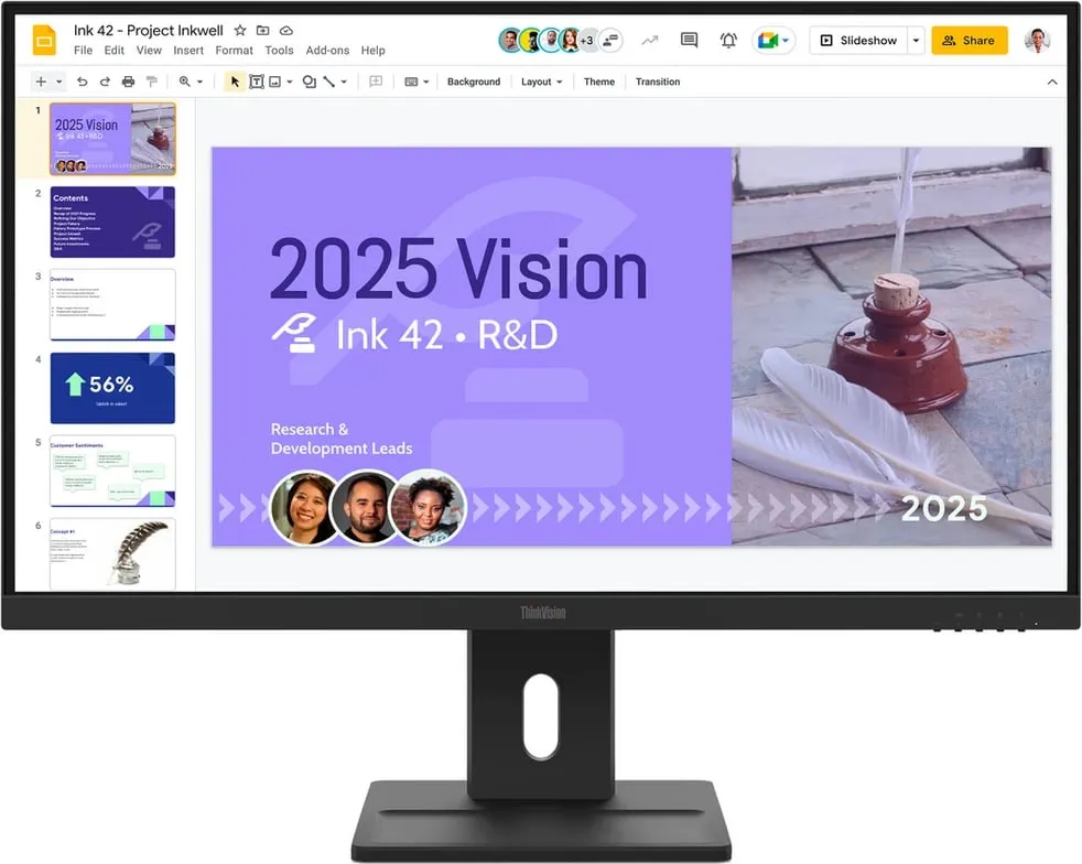Monitor, Lenovo, ThinkVision E27Q-40 27 inç, 64BDGAT4EU, i zi - 1