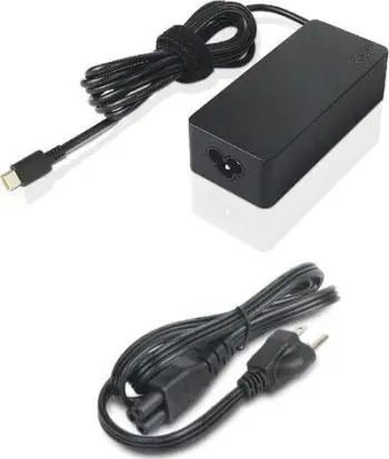 Karikues për laptop Lenovo 65W, USB-C, 19V, i zi