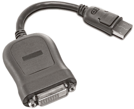 Përshtatës Lenovo DisplayPort, DVI-D AV, i zi - 1