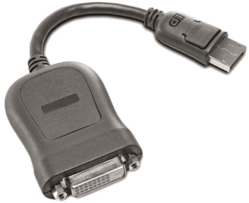 Përshtatës Lenovo DisplayPort, DVI-D AV, i zi