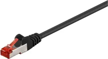 Kabllo patchcord Goobay CAT6, S/FTP, 2m, e zezë