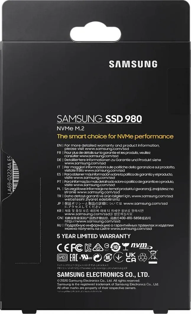 Disk SSD Samsung 980, 1TB, M.2 2280 PCI-E x4 Gen3 NVMe - 5