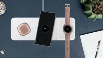 Karikues wireless Samsung Trio, i bardhë