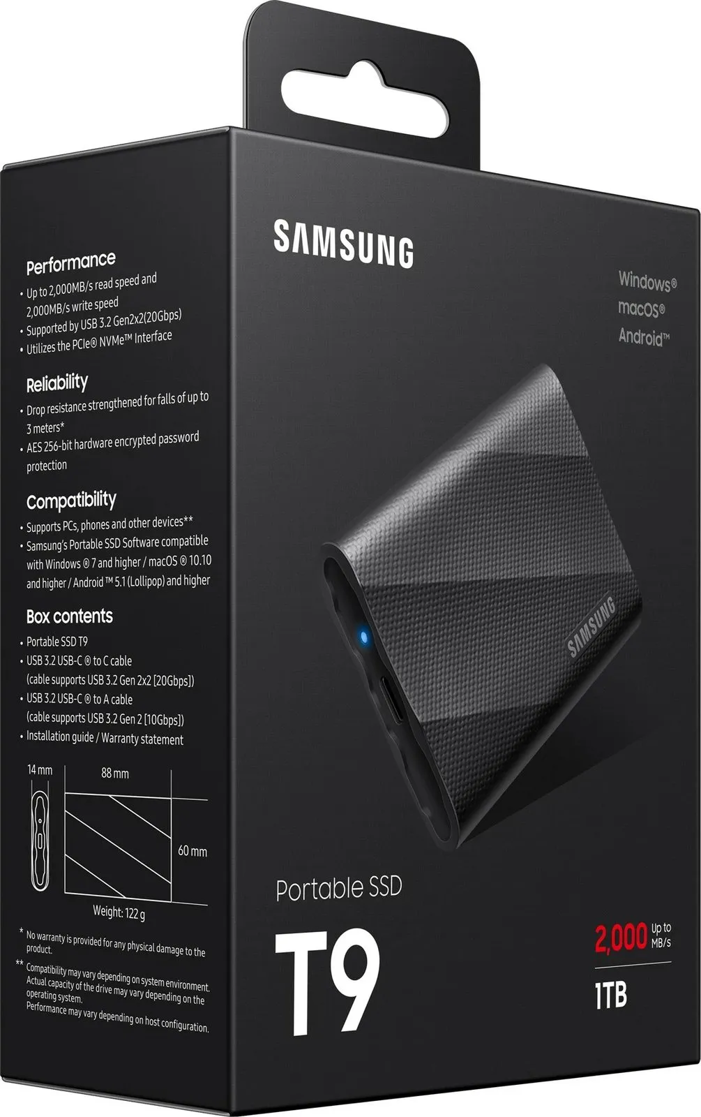 Disk SSD Samsung T9 USB 3.2 Gen 2, 1TB - 6