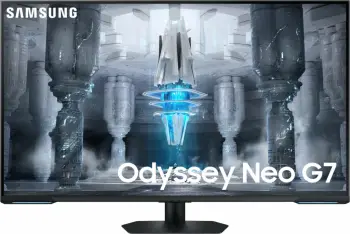 Monitor Samsung Odyssey G7 Odyssey Neo, 43", VA, 4K UHD, 144Hz, i zi / bardhë