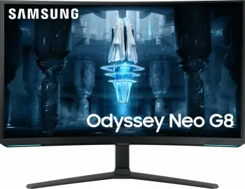 Monitor Samsung Odyssey G8 Neo, 32", VA, 4K UHD, 240Hz, i zi / bardhë