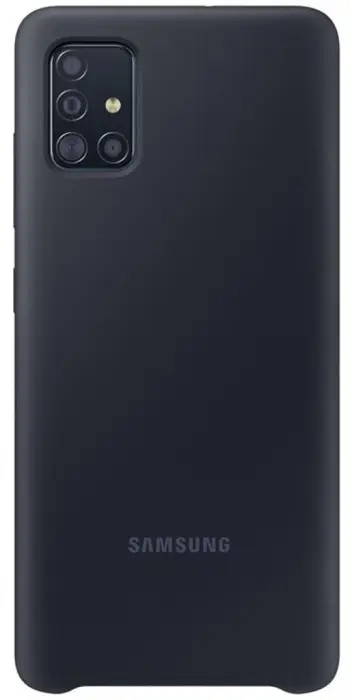 Mbrojtëse silikoni Samsung për Samsung Galaxy A51, e zezë