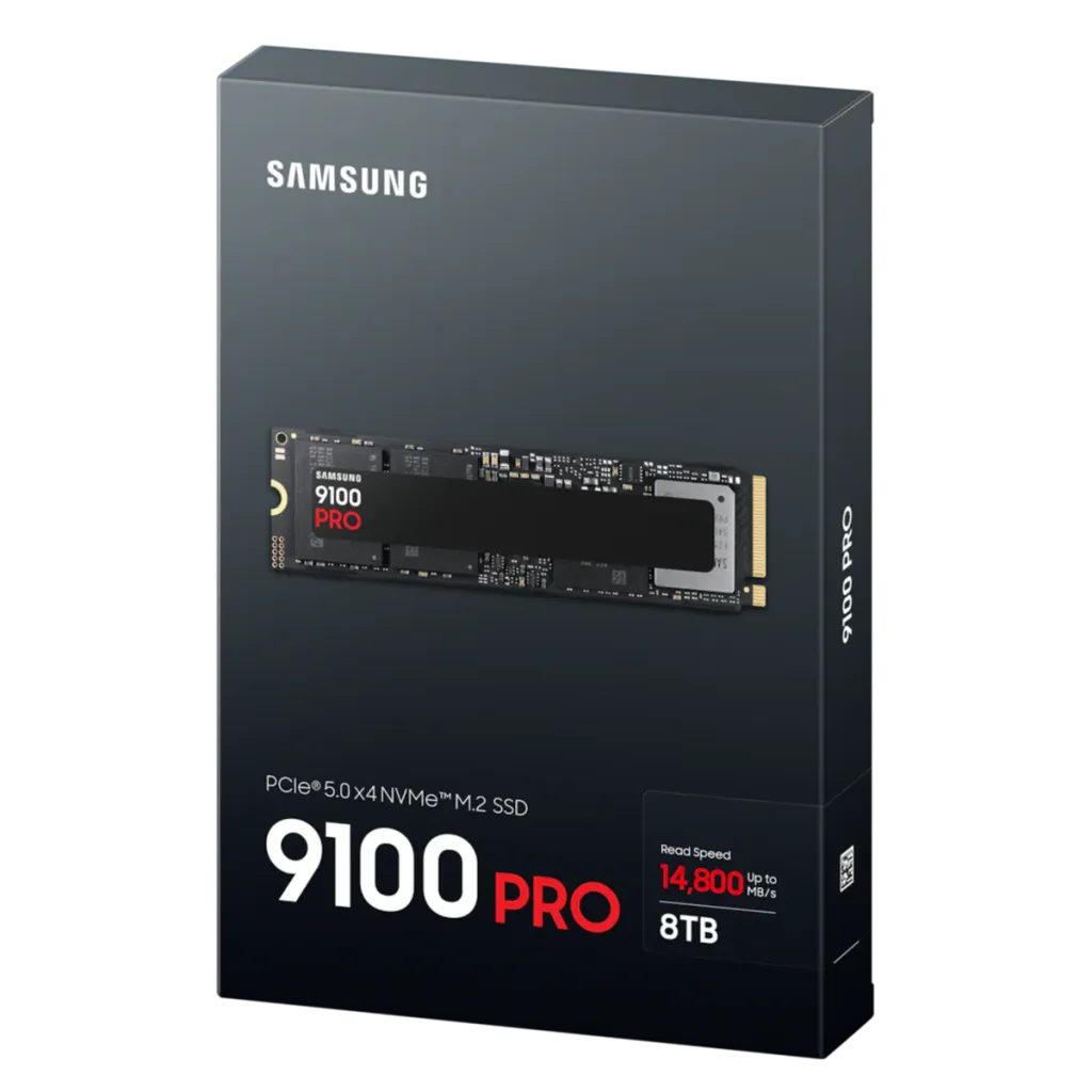 SSD e brendshme M.2 8TB Samsung 9100 PRO NVMe PCIe Gen5 - 1