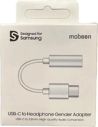 Adapter audio Samsung GP-TGU023AE DAC USB-C në 3.5mm mini jack, e bardhë - 2