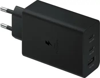 Karikues fast charging Samsung EP-T6530NBEGEU. 65W 2X type-C/ USB-A, i zi