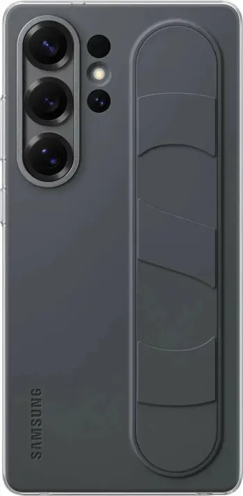 Mbështjellës Samsung Standing Grip Case EF-GS938CBEGWW për Galaxy S25 Ultra, silikon, i zi