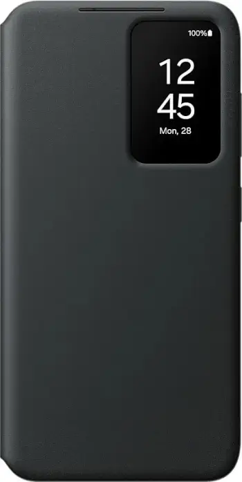 Mbështjellës Samsung Smart View Wallet Case për Galaxy S24, i zi