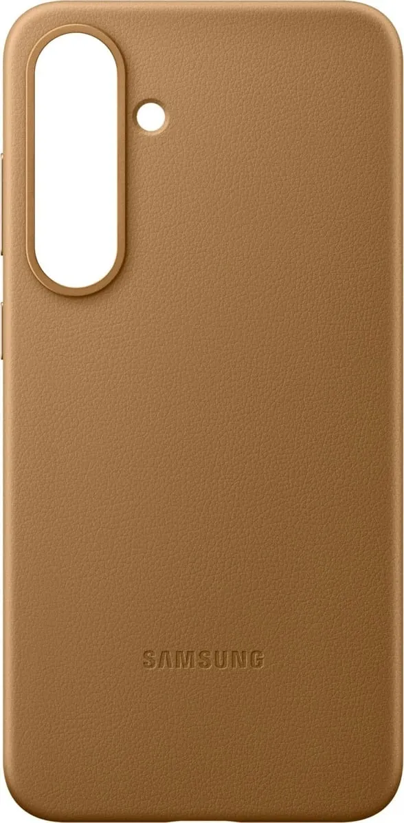 Mbështjellës Samsung Galaxy S25+, lëkurë artificiale, kafe - 1