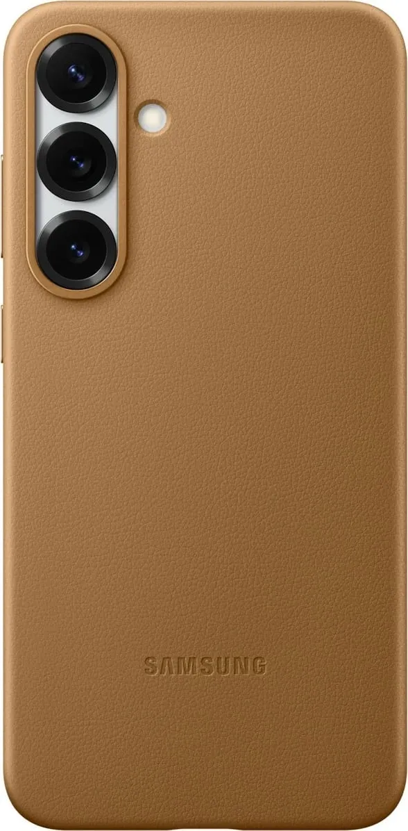 Mbështjellës Samsung Galaxy S25+, lëkurë artificiale, kafe - 2