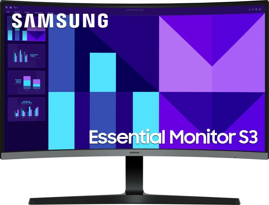 Monitor i lakuar Samsung S27D396GAU Essential S3 27 inch - 2