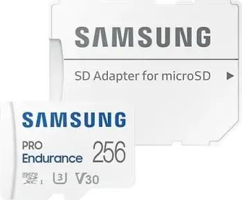 Kartë Memorie SD CARD 256GB Samsung PRO Endurance MicroXC UHS-I U3 inkl. Adapter