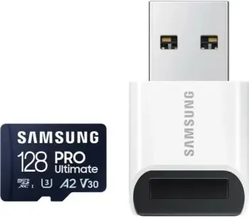 Kartelë kujtese Samsung Ultimate microSDXC 128GB, me lexues