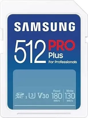 Kartelë SDXC Samsung PRO Plus 512GB, UHS-I, Class 3, e bardhë - 2