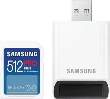 Kartelë SDXC Samsung PRO Plus 512GB, UHS-I, Class 3, e bardhë