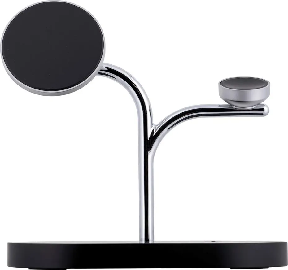 Karikues wireless Samsung GP-PWU024WIABW, për smartwatch, celular, kufje, 15W, USB Type-C, zi/argjendtë - 4