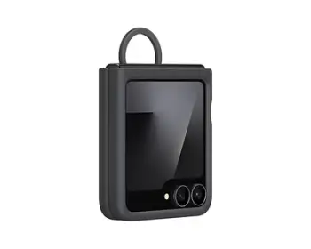 Mbështjellës me unazë për Samsung Galaxy Z Flip 7 FE / Flip 6, i zi